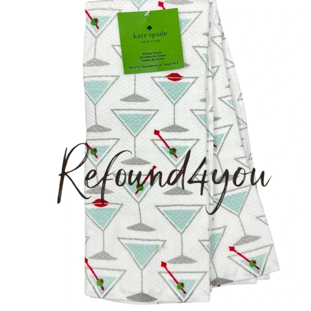 Kate Spade - ‘Martini 🍸 - bundle’ kitchen set. NWT. Firm!